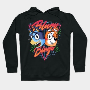 bluey bingo vintage Hoodie